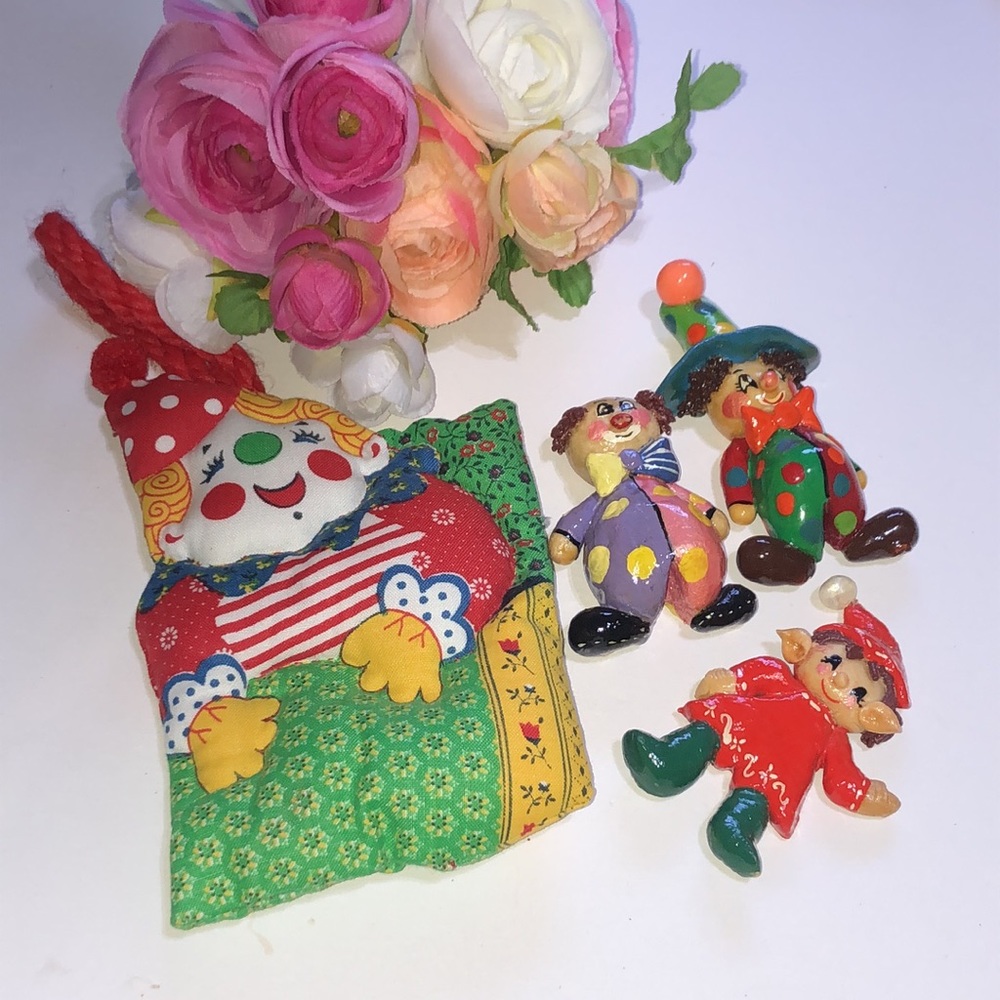 Clown Christmas ornaments 70s clown Christmas ornaments Creepy Clown